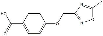 4-[(5-METHYL-1,2,4-OXADIAZOL-3-YL)METHOXY]BENZOIC ACID Struktur