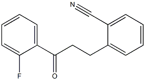 3-(2-CYANOPHENYL)-2'-FLUOROPROPIOPHENONE Struktur