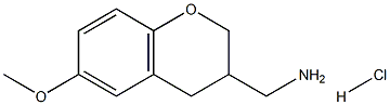 (6-METHOXY-CHROMAN-3-YL)-METHYLAMINE HYDROCHLORIDE Struktur