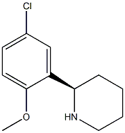 (R)-2-(5-CHLORO-2-METHOXYPHENYL)PIPERIDINE Struktur