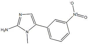 1-METHYL-5-(3-NITRO-PHENYL)-1H-IMIDAZOL-2-YLAMINE Struktur