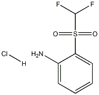 2-[(DIFLUOROMETHYL)SULFONYL]ANILINE HYDROCHLORIDE Struktur