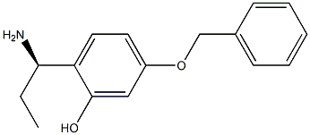 2-((1R)-1-AMINOPROPYL)-5-(PHENYLMETHOXY)PHENOL Struktur