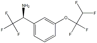 (1S)-2,2,2-TRIFLUORO-1-[3-(1,1,2,2-TETRAFLUOROETHOXY)PHENYL]ETHYLAMINE Struktur