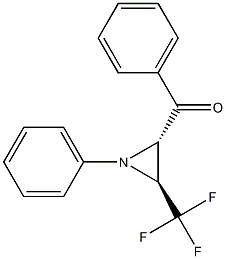 TRANS-2-BENZOYL-1-PHENYL-3-(TRIFLUOROMETHYL)AZIRIDINE Struktur