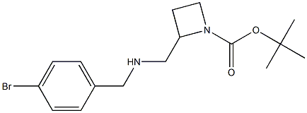 1-BOC-2-[(4-BROMO-BENZYL)-AMINOMETHYL]-AZETIDINE Struktur