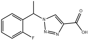 1-[1-(2-FLUORO-PHENYL)-ETHYL]-1H-[1,2,3]TRIAZOLE-4-CARBOXYLIC ACID Struktur