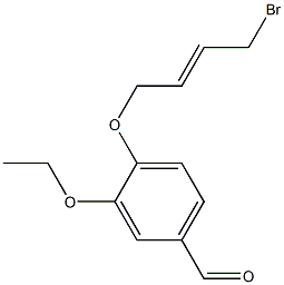 4-(4-BROMO-BUT-2-ENYLOXY)-3-ETHOXY-BENZALDEHYDE Struktur