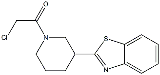 2-[1-(CHLOROACETYL)PIPERIDIN-3-YL]-1,3-BENZOTHIAZOLE Struktur