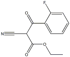 2-CYANO-3-(2-FLUORO-PHENYL)-3-OXO-PROPIONIC ACID ETHYL ESTER Struktur