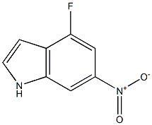 4-FLUORO-6-NITRO INDOLE Struktur