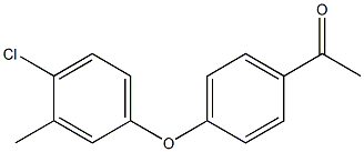 1-(4-(4-CHLORO-3-METHYLPHENOXY)PHENYL)ETHANONE Struktur