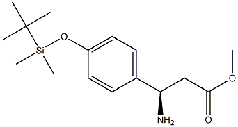 METHYL (3R)-3-AMINO-3-[4-(1,1,2,2-TETRAMETHYL-1-SILAPROPOXY)PHENYL]PROPANOATE Struktur