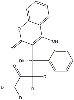 R-(+)-WARFARIN-D5 Struktur