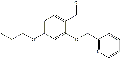 4-PROPOXY-2-(PYRIDIN-2-YLMETHOXY)BENZALDEHYDE Struktur