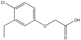 (4-CHLORO-3-ETHYLPHENOXY)ACETIC ACID Struktur