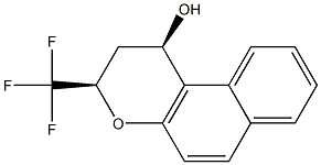 CIS-3-(TRIFLUOROMETHYL)BENZO-[F]-CHROMANE-1-OL Struktur