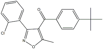 4-(4-TERT-BUTYLBENZOYL)-3-(2-CHLOROPHENYL)-5-METHYLISOXAZOLE Struktur