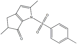 2,5-DIMETHYL-1-(TOLUENE-4-SULFONYL)-4,5-DIHYDRO-1H-CYCLOPENTA[B]PYRROL-6-ONE Struktur