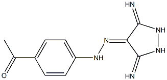 3,5-DIIMINOPYRAZOLIDIN-4-ONE (4-ACETYLPHENYL)HYDRAZONE Struktur