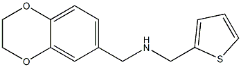 1-(2,3-DIHYDRO-1,4-BENZODIOXIN-6-YL)-N-(THIEN-2-YLMETHYL)METHANAMINE Struktur