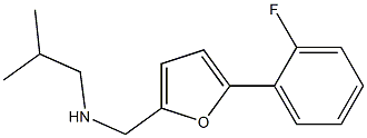 N-((5-(2-FLUOROPHENYL)-2-FURYL)METHYL)-2-METHYLPROPAN-1-AMINE Struktur