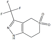 1,4,6,7-TETRAHYDRO-3-(TRIFLUOROMETHYL)THIOPYRANO-[4,3-C]-PYRAZOLE 5,5-DIOXIDE Struktur