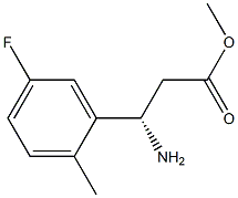 METHYL (3S)-3-AMINO-3-(5-FLUORO-2-METHYLPHENYL)PROPANOATE Struktur