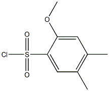 2-METHOXY-4,5-DIMETHYL-BENZENESULFONYL CHLORIDE Struktur