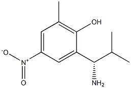 2-((1S)-1-AMINO-2-METHYLPROPYL)-6-METHYL-4-NITROPHENOL Struktur