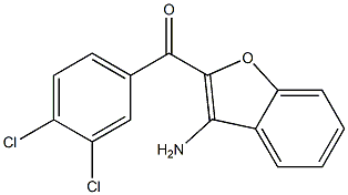 (3-AMINO-BENZOFURAN-2-YL)-(3,4-DICHLORO-PHENYL)-METHANONE Struktur