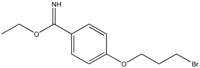 4-(3-BROMO-PROPOXY)-BENZIMIDIC ACID ETHYL ESTER Struktur