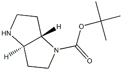 (3AR,6AS)-TERT-BUTYL HEXAHYDROPYRROLO[3,2-B]PYRROLE-1(2H)-CARBOXYLATE Struktur