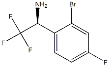 (1S)-1-(2-BROMO-4-FLUOROPHENYL)-2,2,2-TRIFLUOROETHYLAMINE Struktur