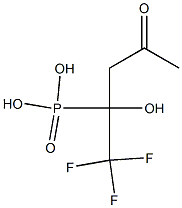 1,1,1-TRIFLUORO-2-HYDROXYPENTANE-4-ON-2-YL PHOSPHONIC ACID Struktur