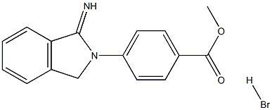 METHYL 4-(1-IMINO-1,3-DIHYDRO-2H-ISOINDOL-2-YL)BENZOATE HYDROBROMIDE Struktur