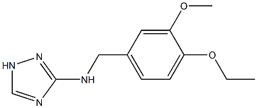 N-(4-ETHOXY-3-METHOXYBENZYL)-1H-1,2,4-TRIAZOL-3-AMINE Struktur