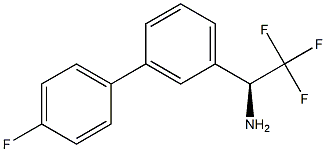 (1S)-2,2,2-TRIFLUORO-1-[3-(4-FLUOROPHENYL)PHENYL]ETHYLAMINE Struktur