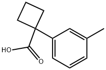 1-(3-METHYLPHENYL)CYCLOBUTANECARBOXYLIC ACID Struktur