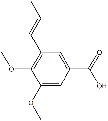 3,4-DIMETHOXY-5-[(1E)-PROP-1-ENYL]BENZOIC ACID Struktur