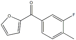 2-(3-FLUORO-4-METHYLBENZOYL)FURAN Struktur