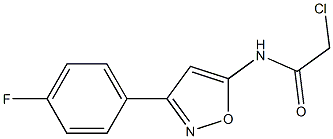 2-CHLORO-N-(3-(4-FLUOROPHENYL)ISOXAZOL-5-YL)ACETAMIDE Struktur