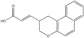 (2E)-3-(2,3-DIHYDRO-1H-BENZO[F]CHROMEN-2-YL)ACRYLIC ACID Struktur