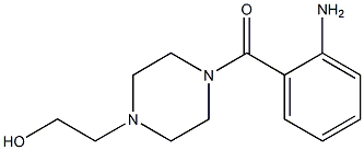 2-[4-(2-AMINOBENZOYL)PIPERAZIN-1-YL]ETHANOL Struktur