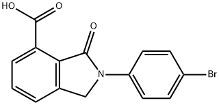 2-(4-BROMO-PHENYL)-3-OXO-2,3-DIHYDRO-1H-ISOINDOLE-4-CARBOXYLIC ACID Struktur