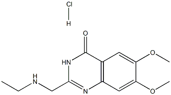 2-[(ETHYLAMINO)METHYL]-6,7-DIMETHOXYQUINAZOLIN-4(3H)-ONE HYDROCHLORIDE Struktur