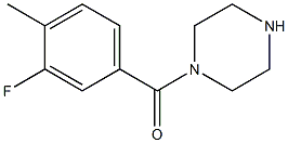 1-(3-FLUORO-4-METHYLBENZOYL)PIPERAZINE Struktur