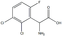 AMINO-(2,3-DICHLORO-6-FLUORO-PHENYL)-ACETIC ACID Struktur