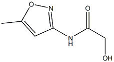 2-HYDROXY-N-(5-METHYLISOXAZOL-3-YL)ACETAMIDE Struktur