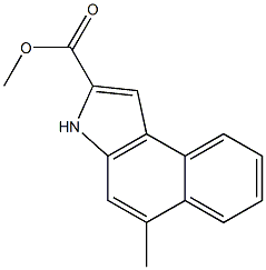 5-METHYL-3H-BENZO[E]INDOLE-2-CARBOXYLIC ACID METHYL ESTER Struktur